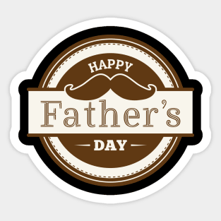 Happy Fathers Day T-Shirt Sticker